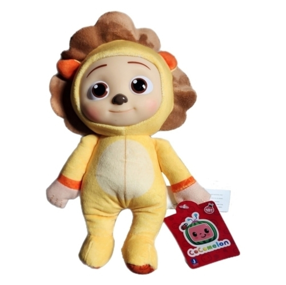 Cocomelon Little Plush JJ‎ Doll in Lion Onesie Yellow 8" Tall NWT